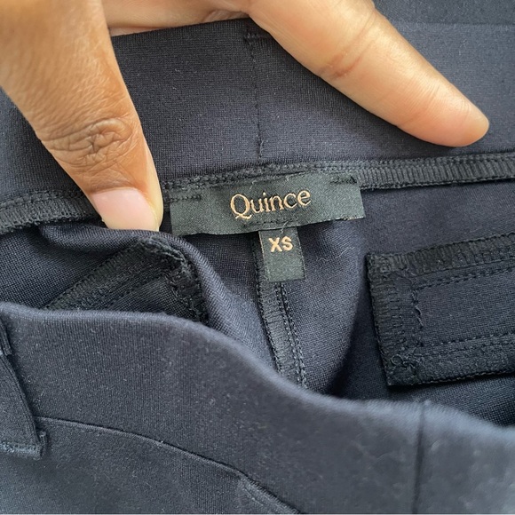 Quince Women’s Ultra-Stretch Ponte Bootcut Pants Navy - Picture 9 of 11